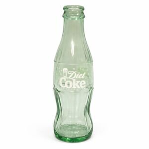 Vintage Diet Coke 8 oz Green Glass Bottle 1997 Coca-Cola Collectible Glassware